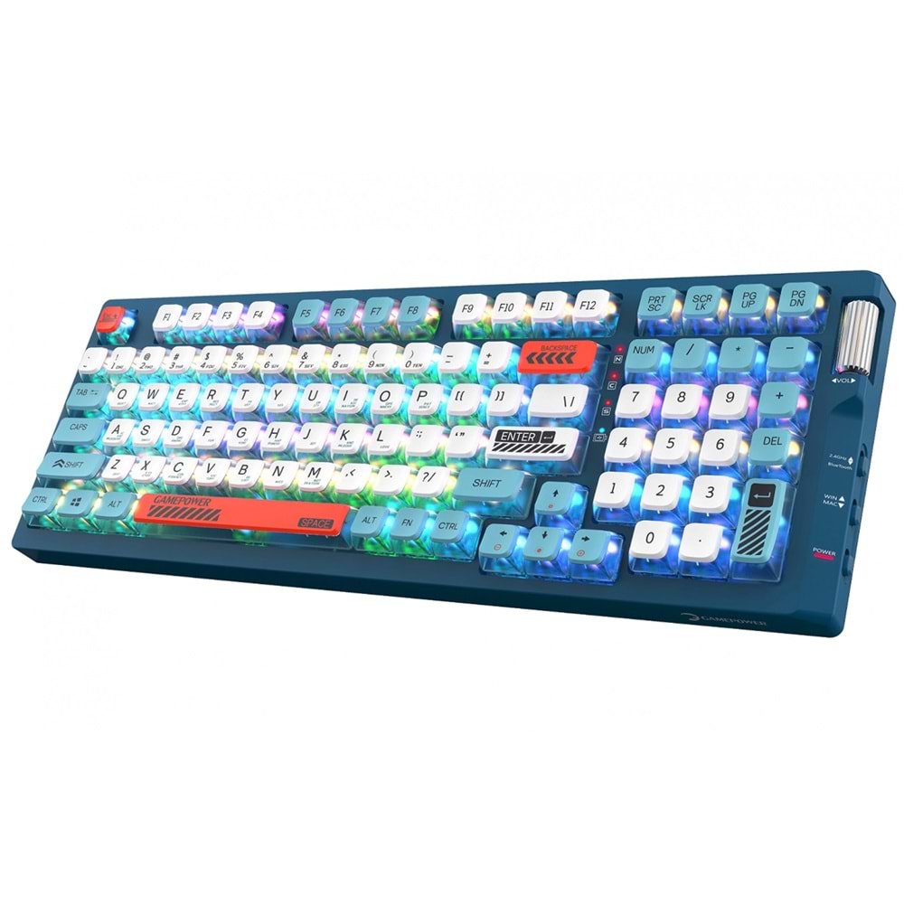 KLAVYE GAMEPOWER SENSE RGB WIRELESS MEKANIK RED SWITCH TR LAYOUT