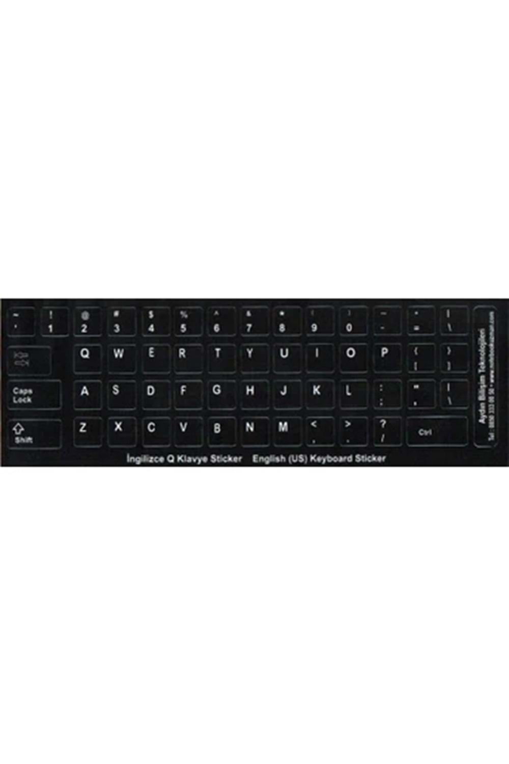 Klavye Etiketi İngilizce English Sticker