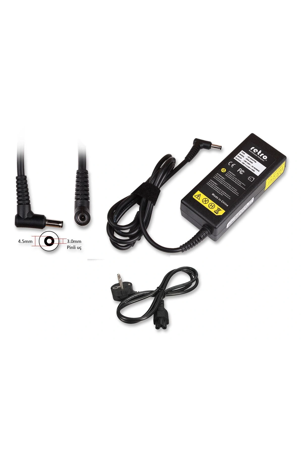 ADAPTOR DCA-D095 19.5V 2.31A 45W 4.5mm x 3.0mm