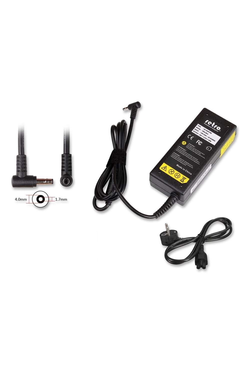 ADAPTOR DCA-I104 20V 3.25A 4.0mm - 1.75mm