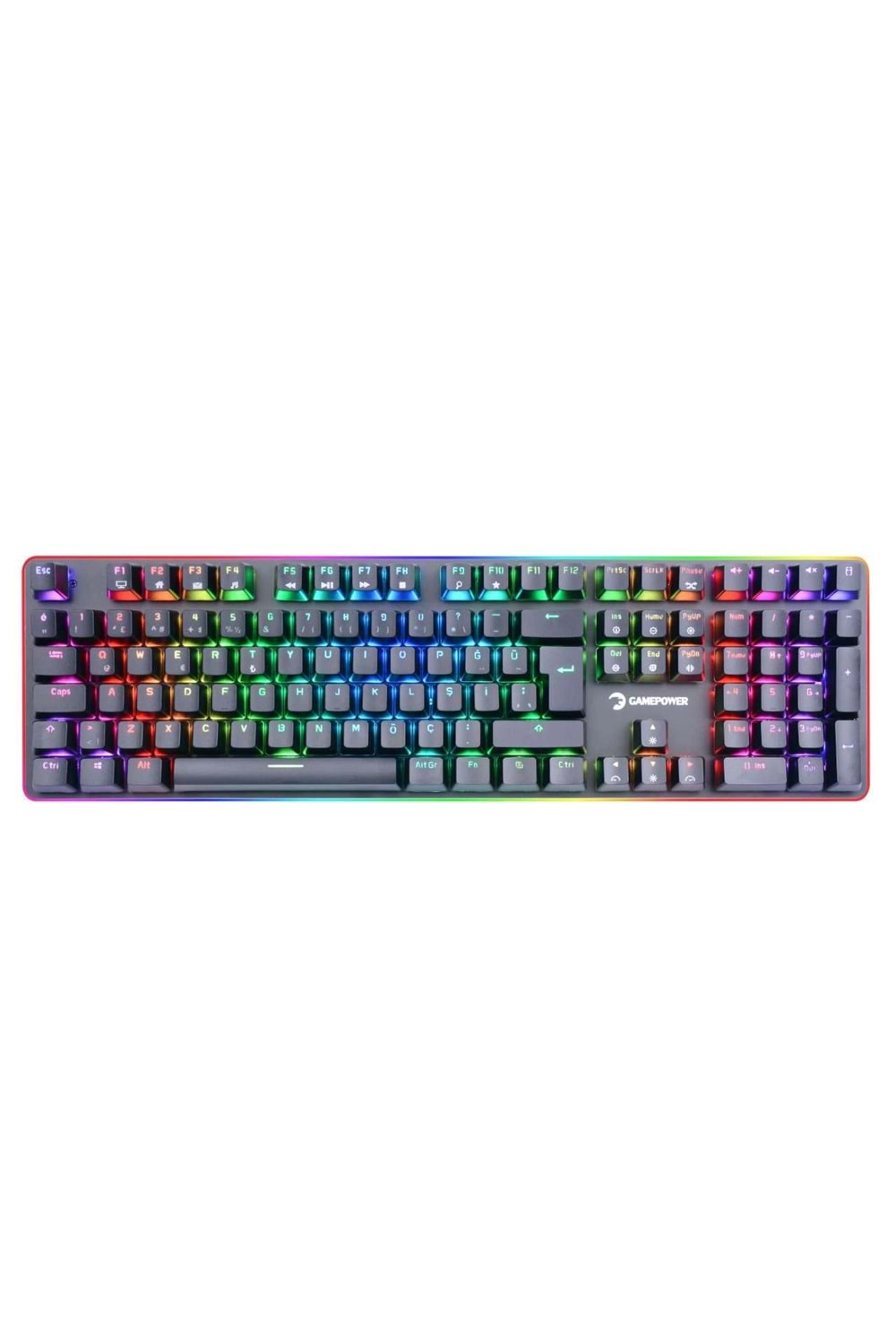 Klavye Gamepower Saber Rgb Mekanik Blue Switch Tr Layout