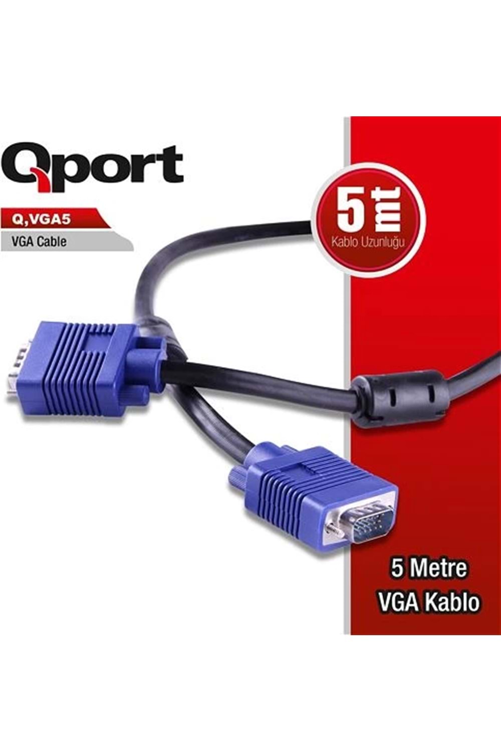 Kablo Qport Q-Vga5 5Mt Vga