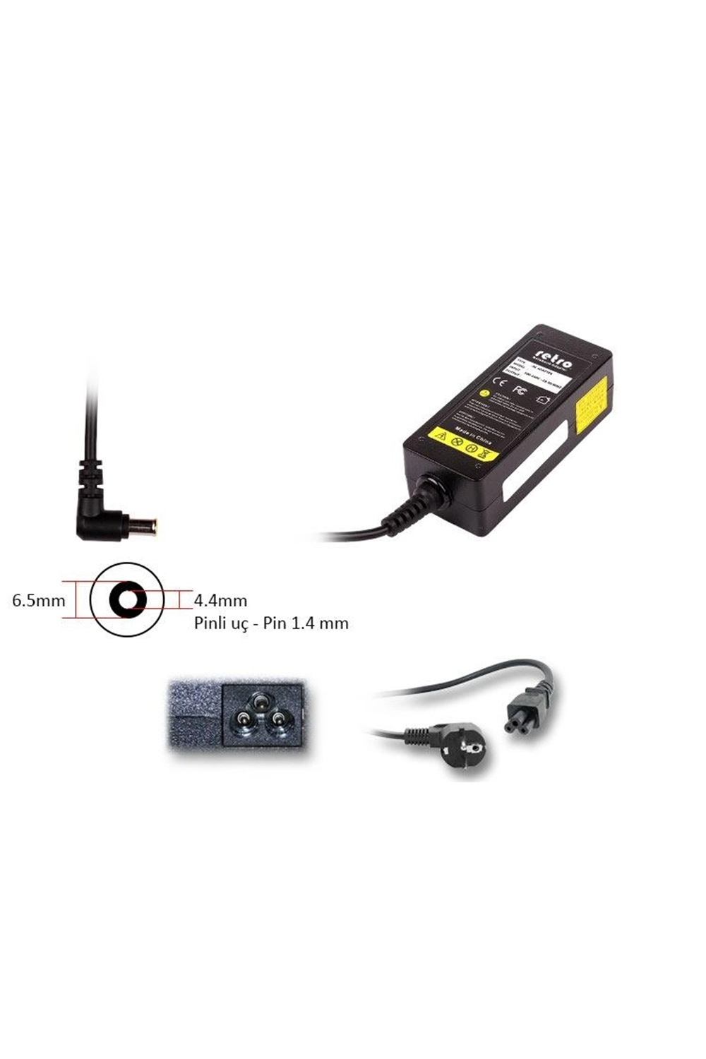 ADAPTOR DCA-SN09 19.5V 7.7A 150W 6.5mm x 4.4mm 150w