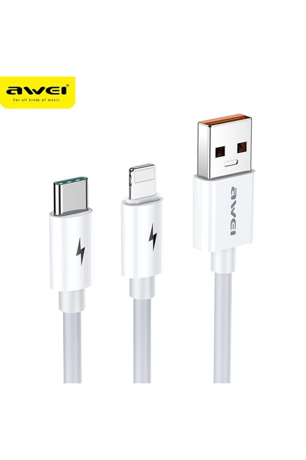 Kablo Awei Cl-79 2 In 1 Type-C - Lightning