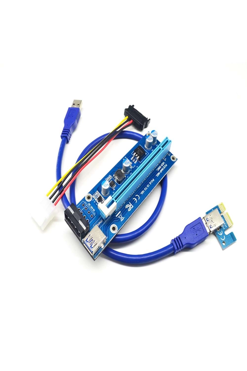 Aksesuar Rıser Kart Pcı-E 1X To 16X 6 Pin Ver006