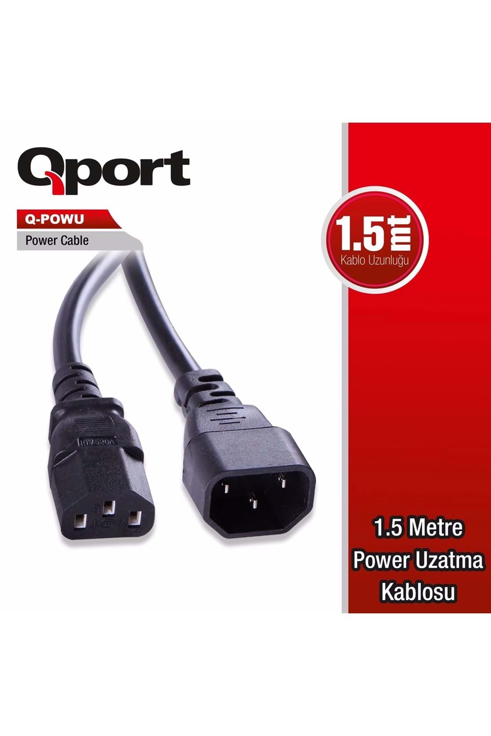 KABLO QPORT Q-POWU 1.5MT POWER UZATMA