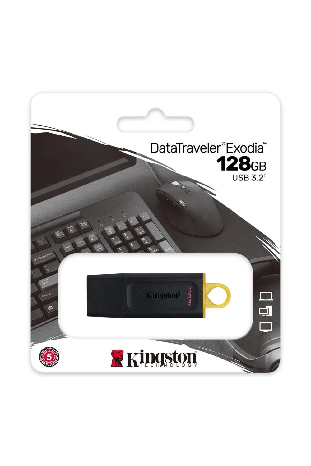 USB BELLEK KINGSTON 128GB USB 3.2 GEN1 DATA TRAVELER DTX/128GB