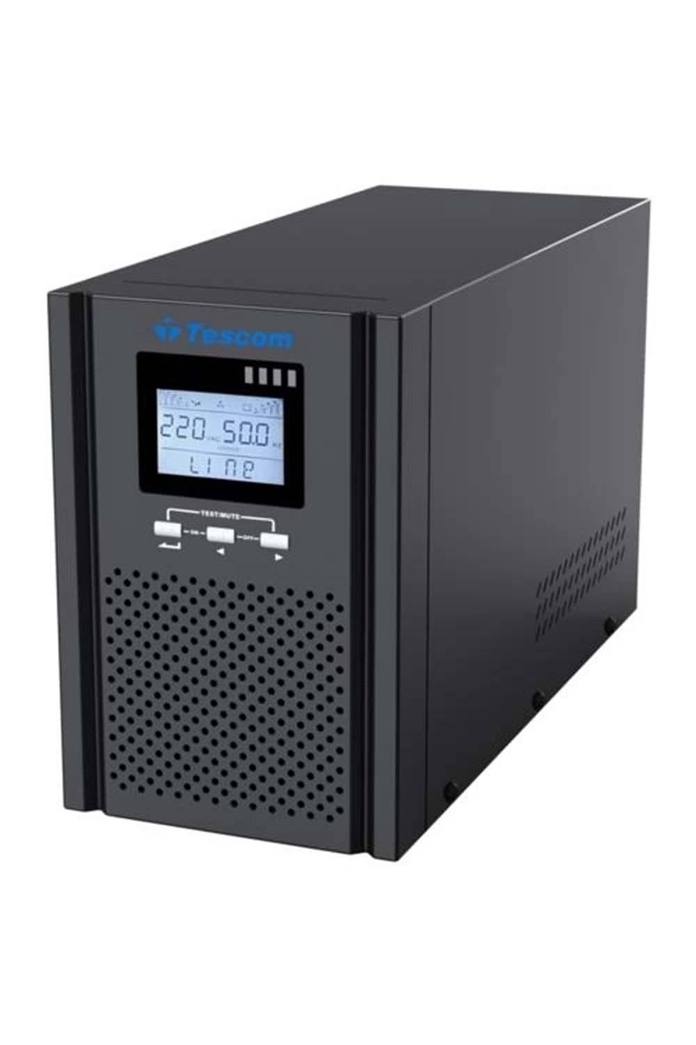 Ups Tescom Teos+ 1KVA 1F/1F (2x7AH) 4-8dk Online