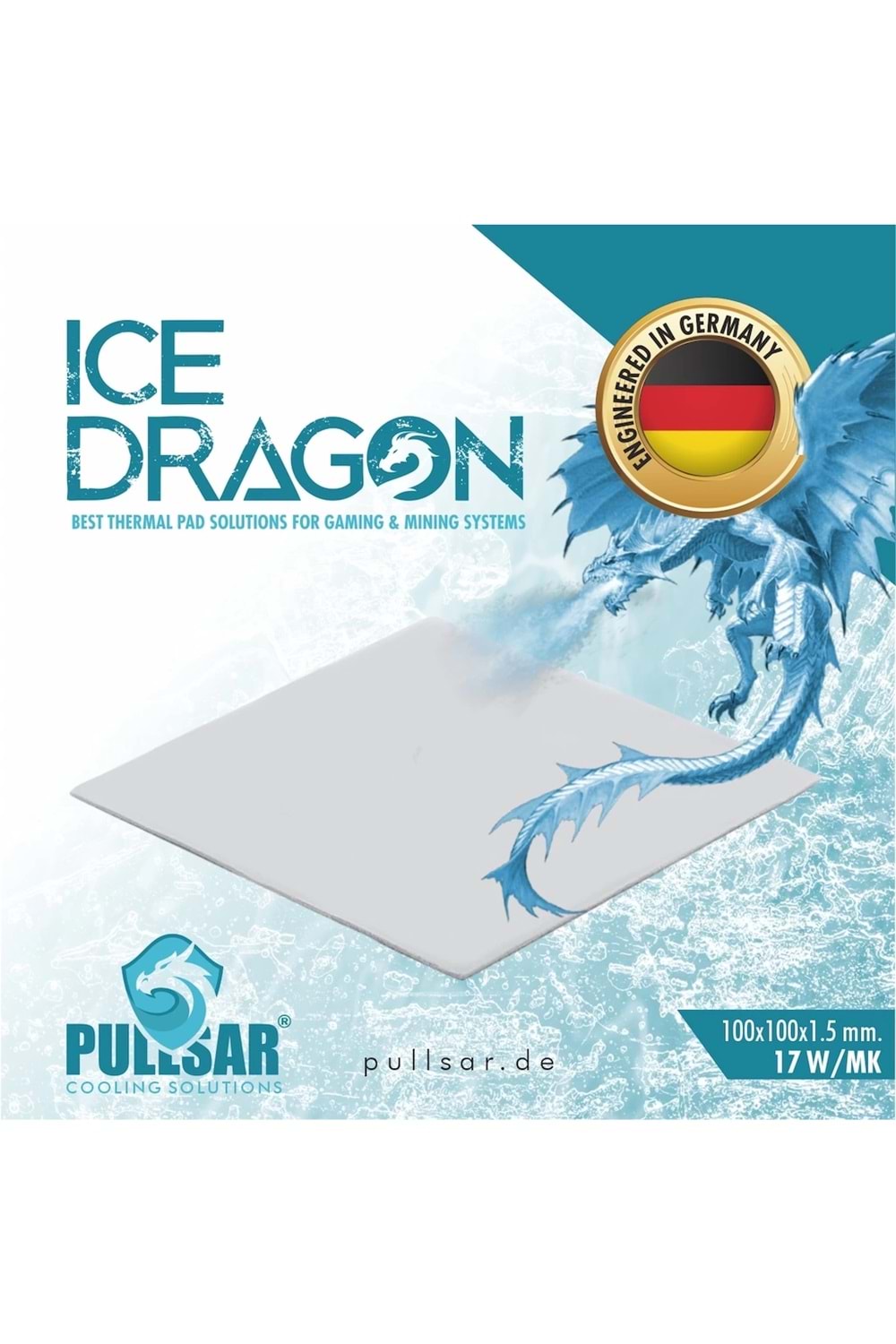 AKSESUAR ICE DRAGON THERMAL PAD 17W/MK 1.5MM KALINLIK 100X100MM