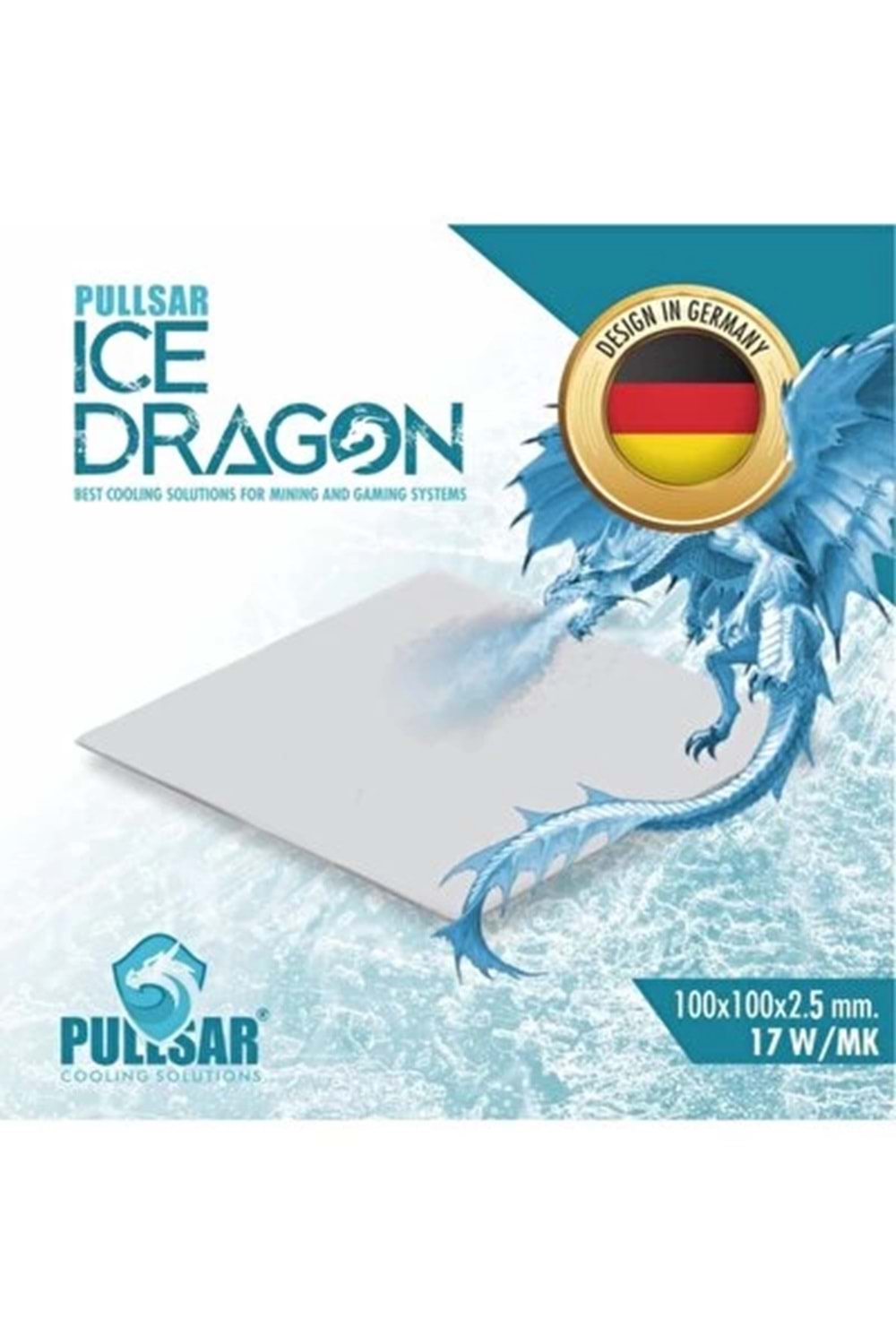 Aksesuar Ice Dragon Thermal Pad 17W/Mk 2.5Mm Kalınlık 100X100Mm
