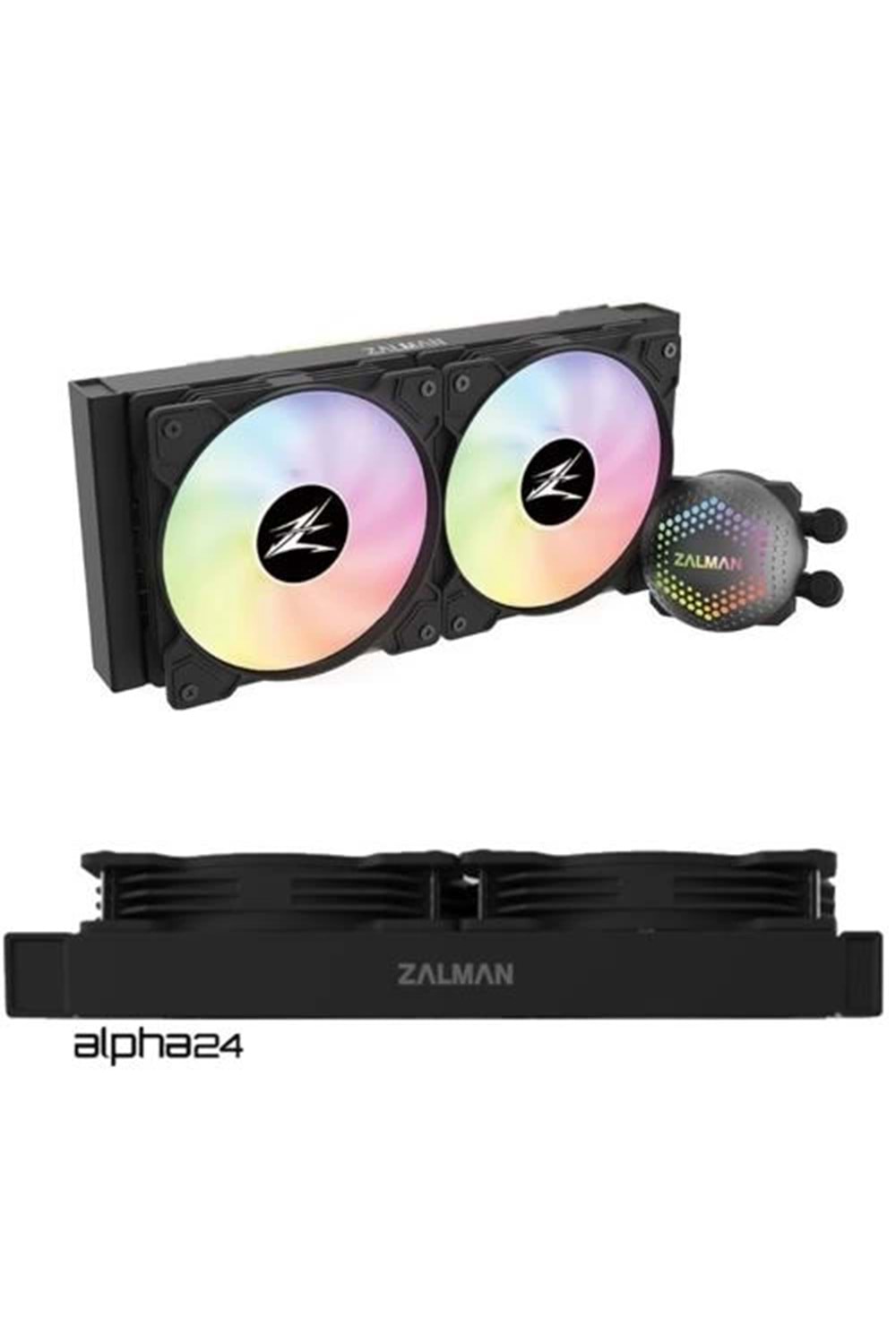 İşlemci Fanı Zalman Alpha-24Bk 240Mm Sıvı Soğutma 1700Kitli