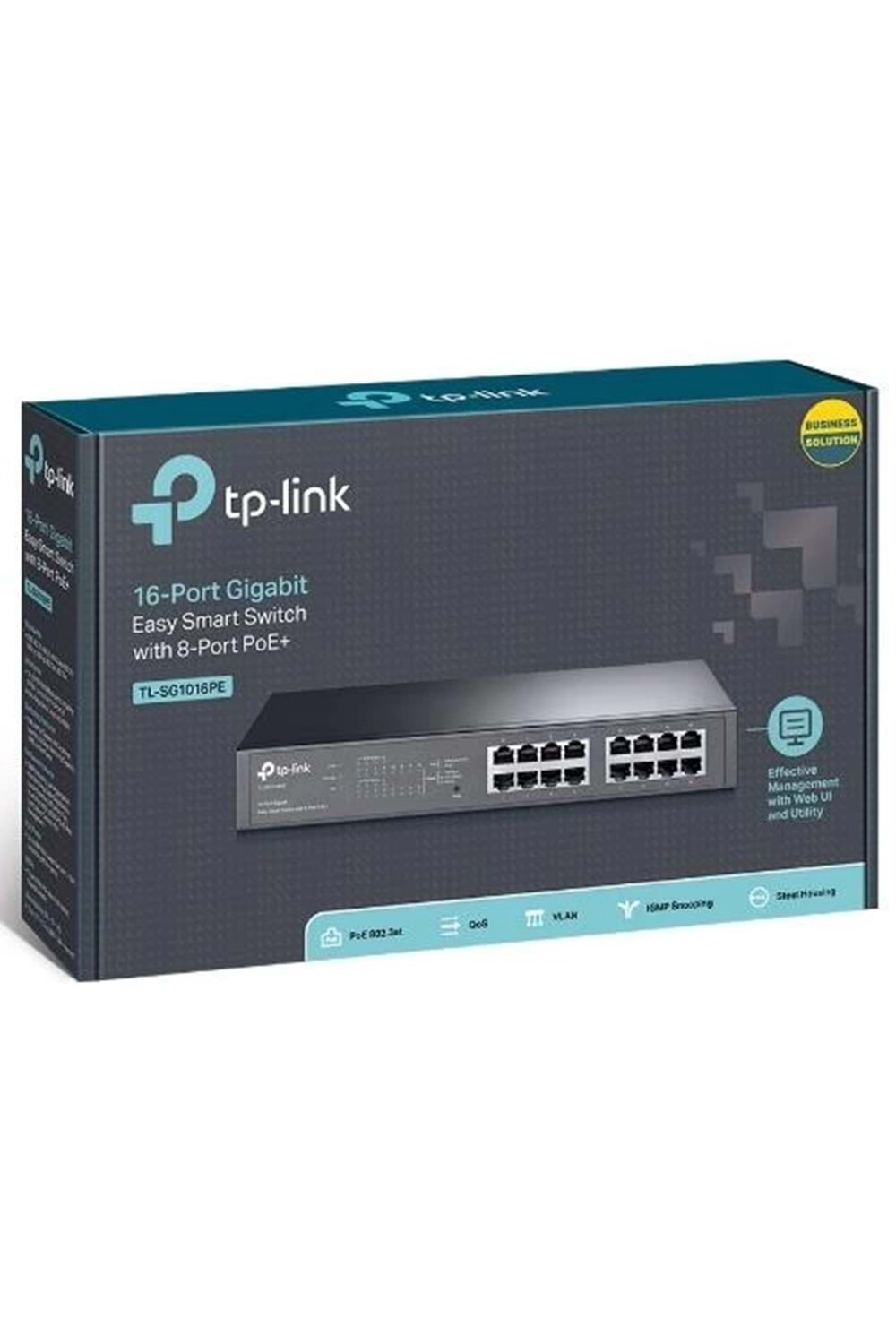 Swıtch Tp-Lınk Tl-Sg1016Pe 16 Port Gıgabıt 8Port Poe+ 150W