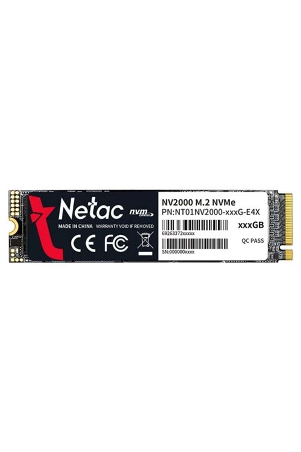 Ssd Netac Nv2000 256Gb M.2 Nvme Nt01Nv2000-256-E4X 2500-1000Mb/S