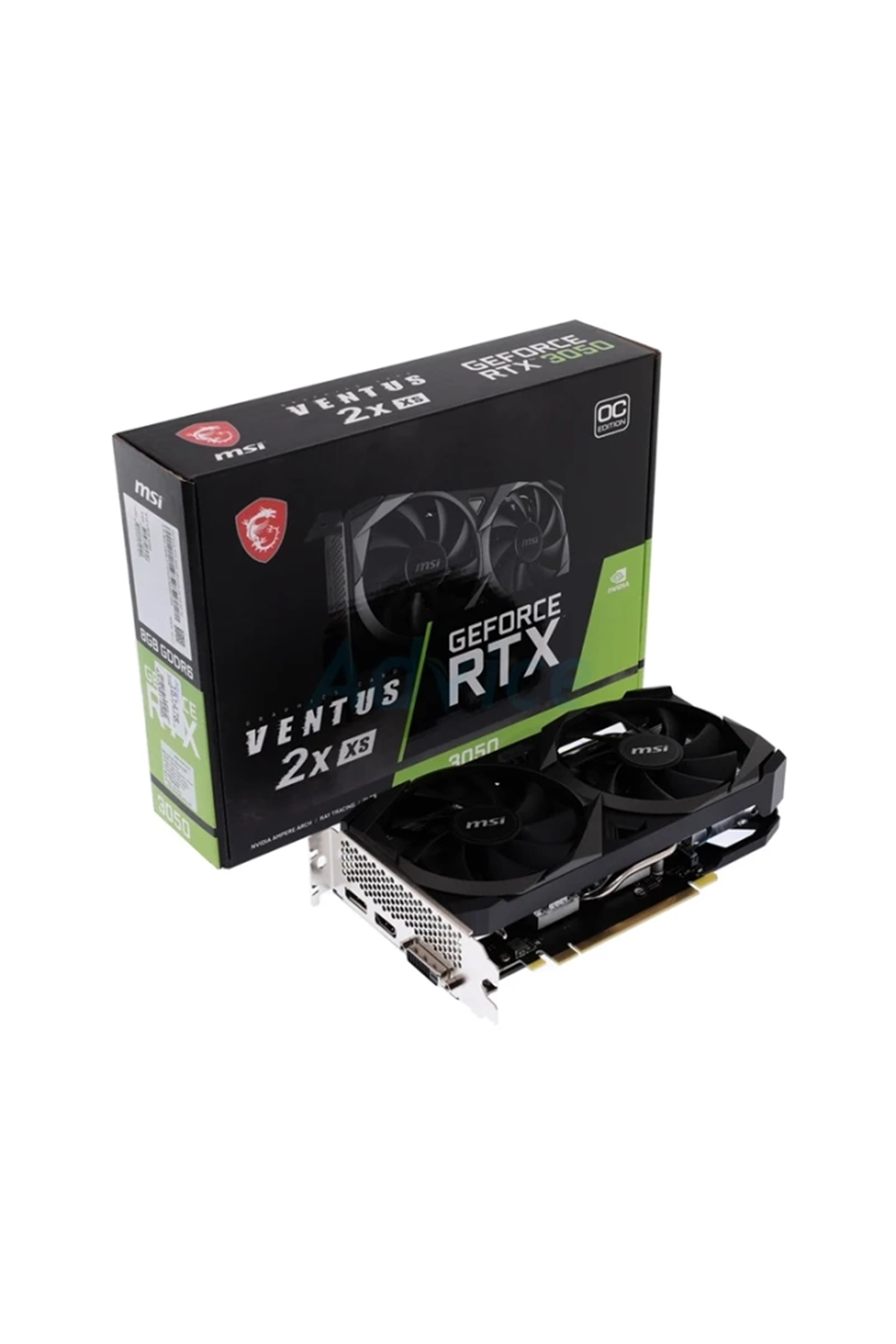 Ekran Kartı Msi Rtx3050 Ventus 2X Xs 8Gb 128Bit Gddr6