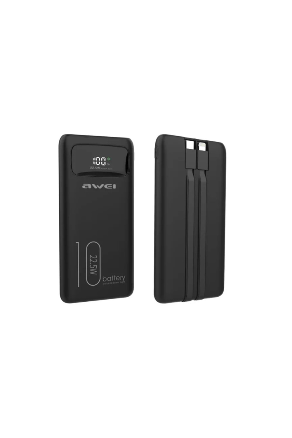 Powerbank P168K 10000Mah Siyah Multiple Output 22.5W