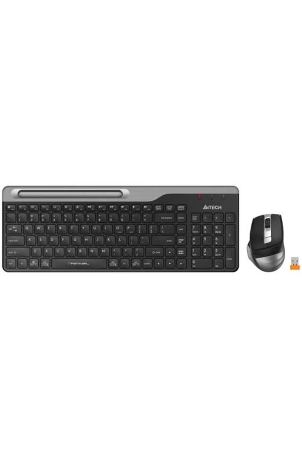 Kablosuz Klavyemouse A4Tech Fb2535C Bt 2.4G Type-C Şarj Edilebilir Tr