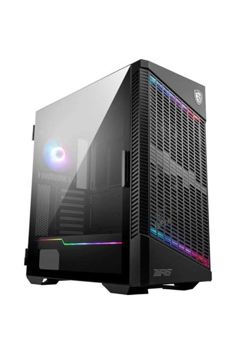 Kasa Msı Mpg Velox 100P Aırflow Temperli Cam Argb Fan Siyah