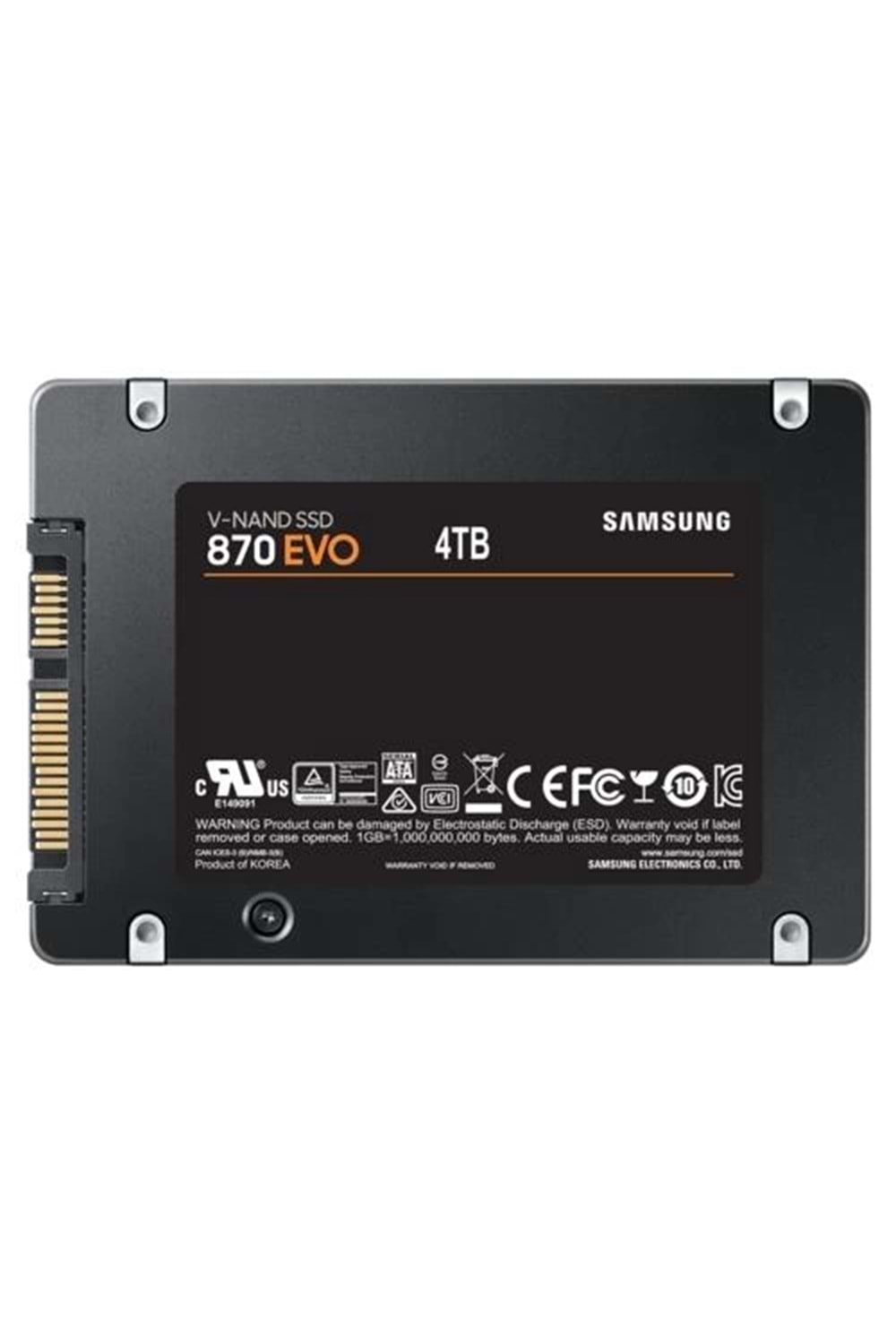 Ssd Samsung 870 Evo 4Tb Ssd Disk Mz-77E4T0Bw 560-530 Mb/S, 2.5
