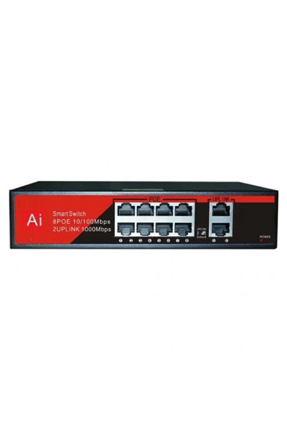 SWITCH EZCOOL EZ-08PSF 8xFE+2xGE POE (120WATT)