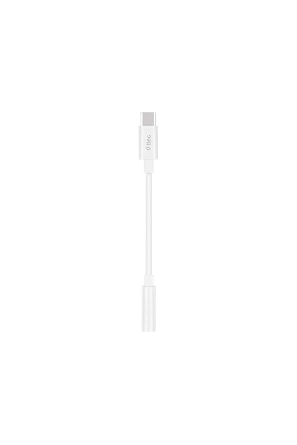 Ttec USB-C - 3.5mm Aux Adaptörü 11cm Beyaz