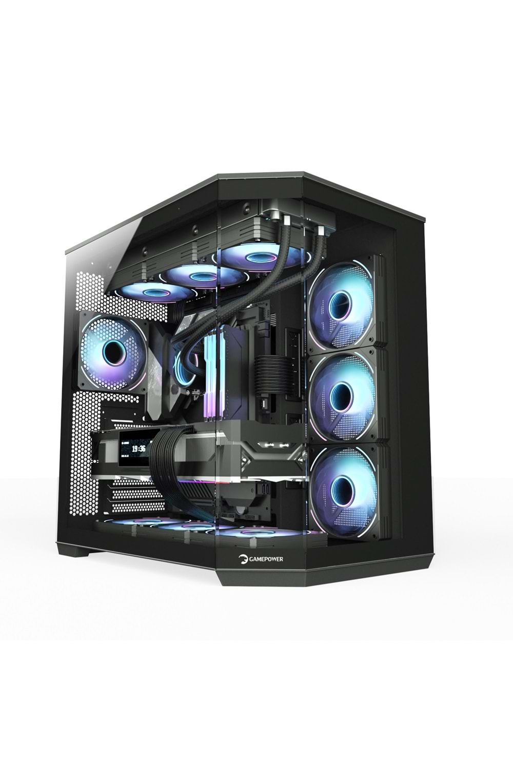 Kasa Gamepower Warcry Edge 1X Black Gaming