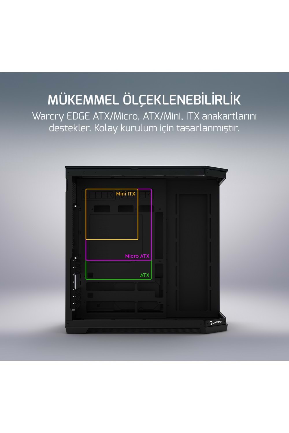 Kasa Gamepower Warcry Edge 1X Black Gaming