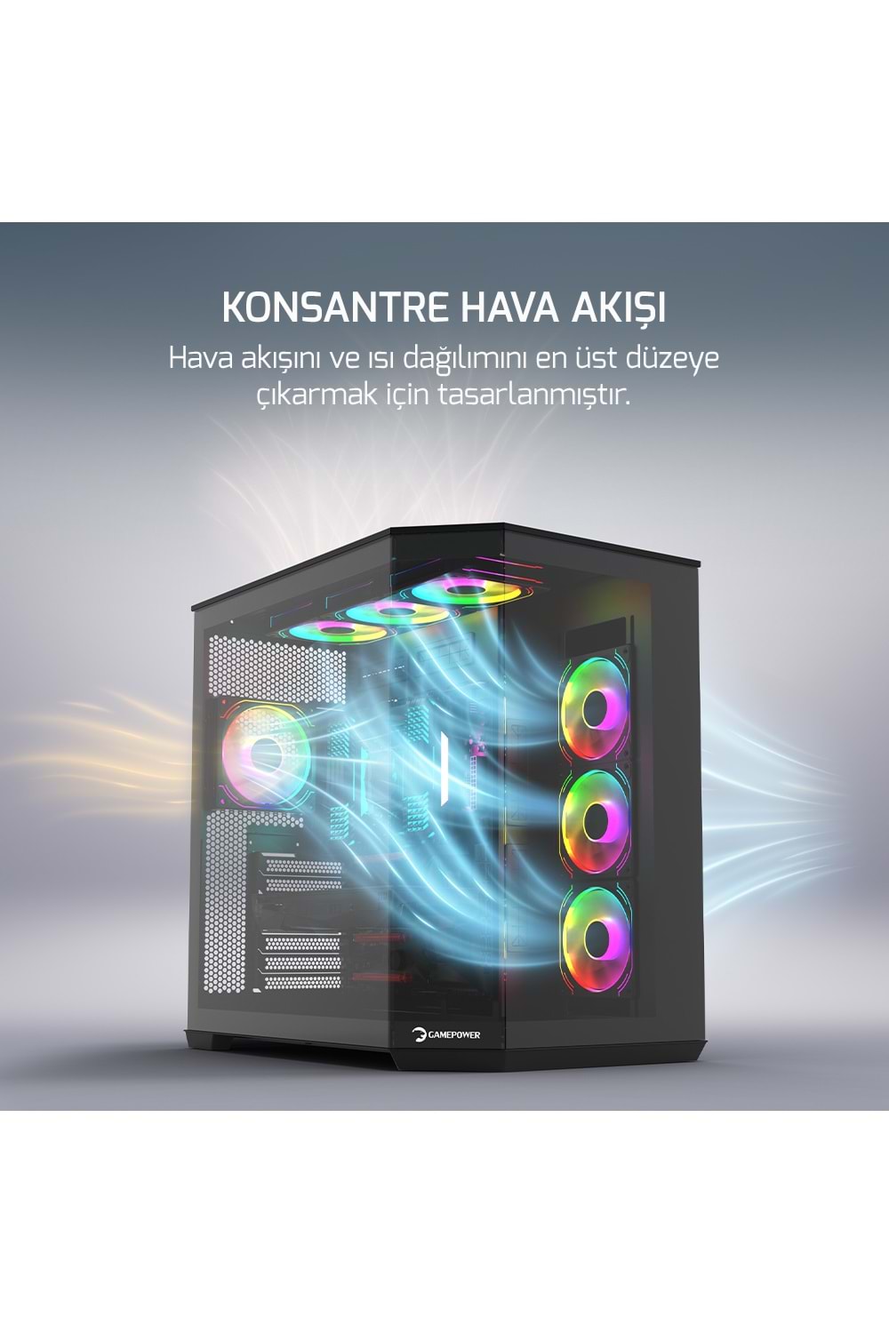 Kasa Gamepower Warcry Edge 1X Black Gaming