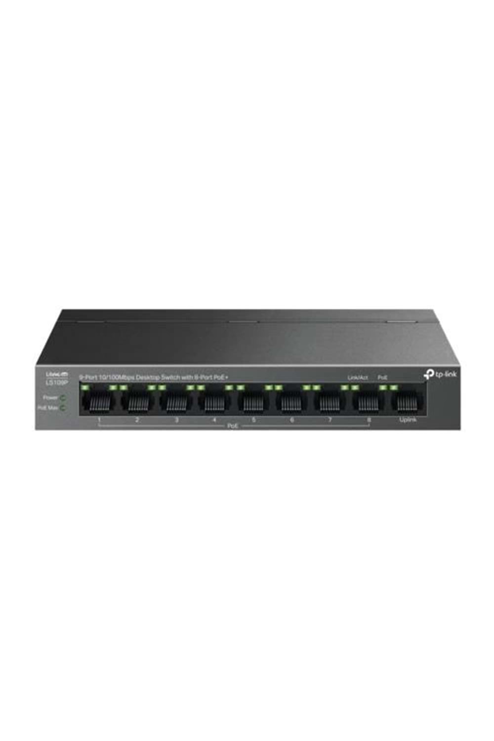 Switch Tp-Link Omada Ls109P 9 Port 10/100 4Port Poe+ 63W