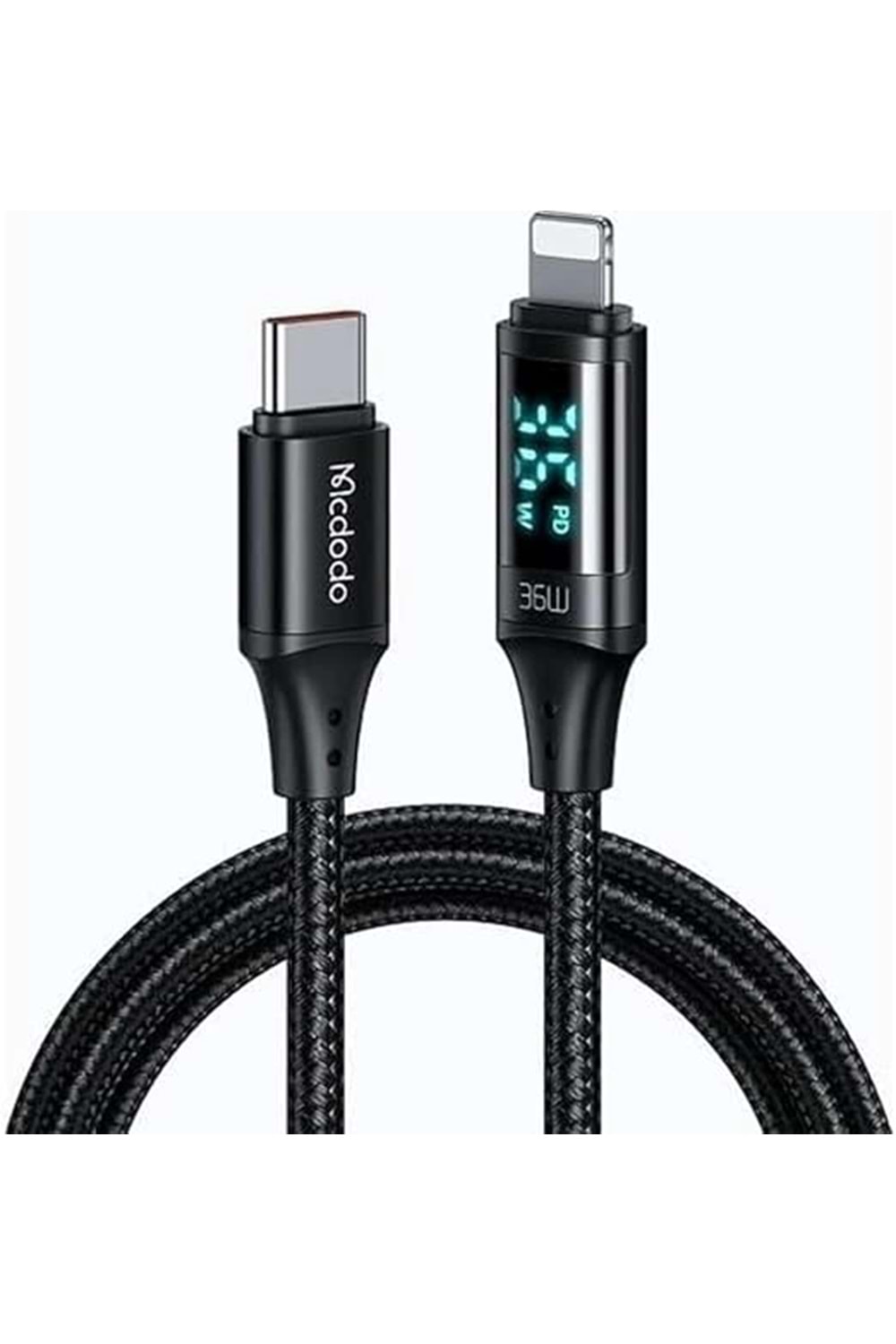 Kablo Mcdodo Ca-1030 1.2Mt Black Type-C To Lıghnıng