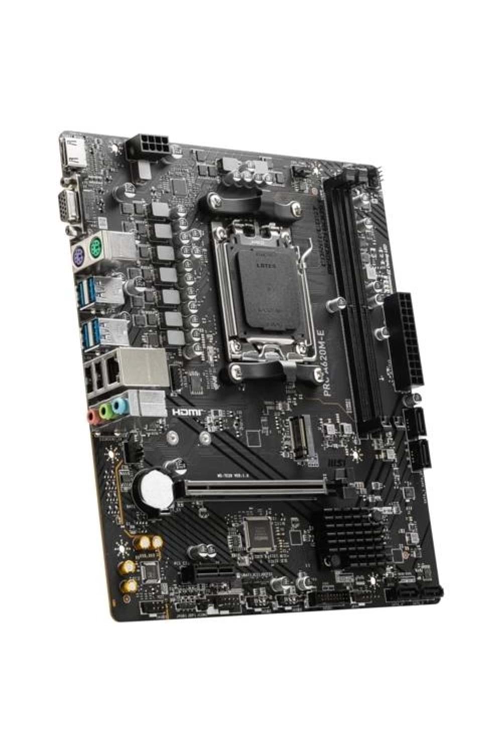 ANAKART MSI PRO A620M-E AM5 DDR5 6800(OC) HDMI, VGA, 1x M.2, USB3.2, G