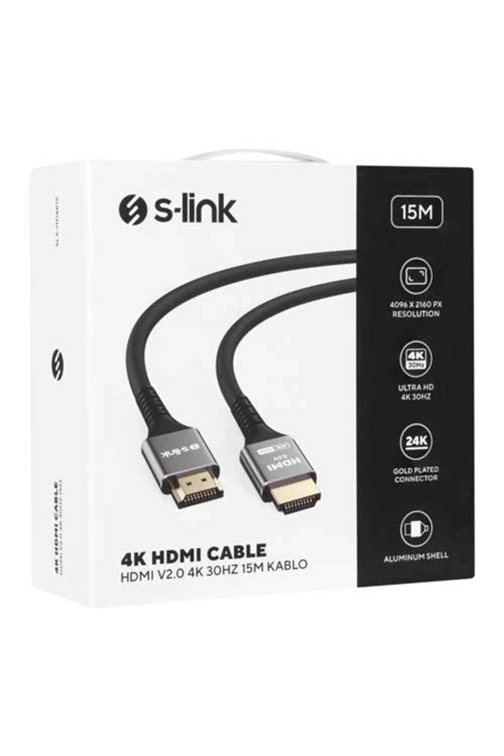 KABLO S-LINK SLX-HD4K15 HDMI 15MT Metal v2.0 4K(4096*2160)30Hz