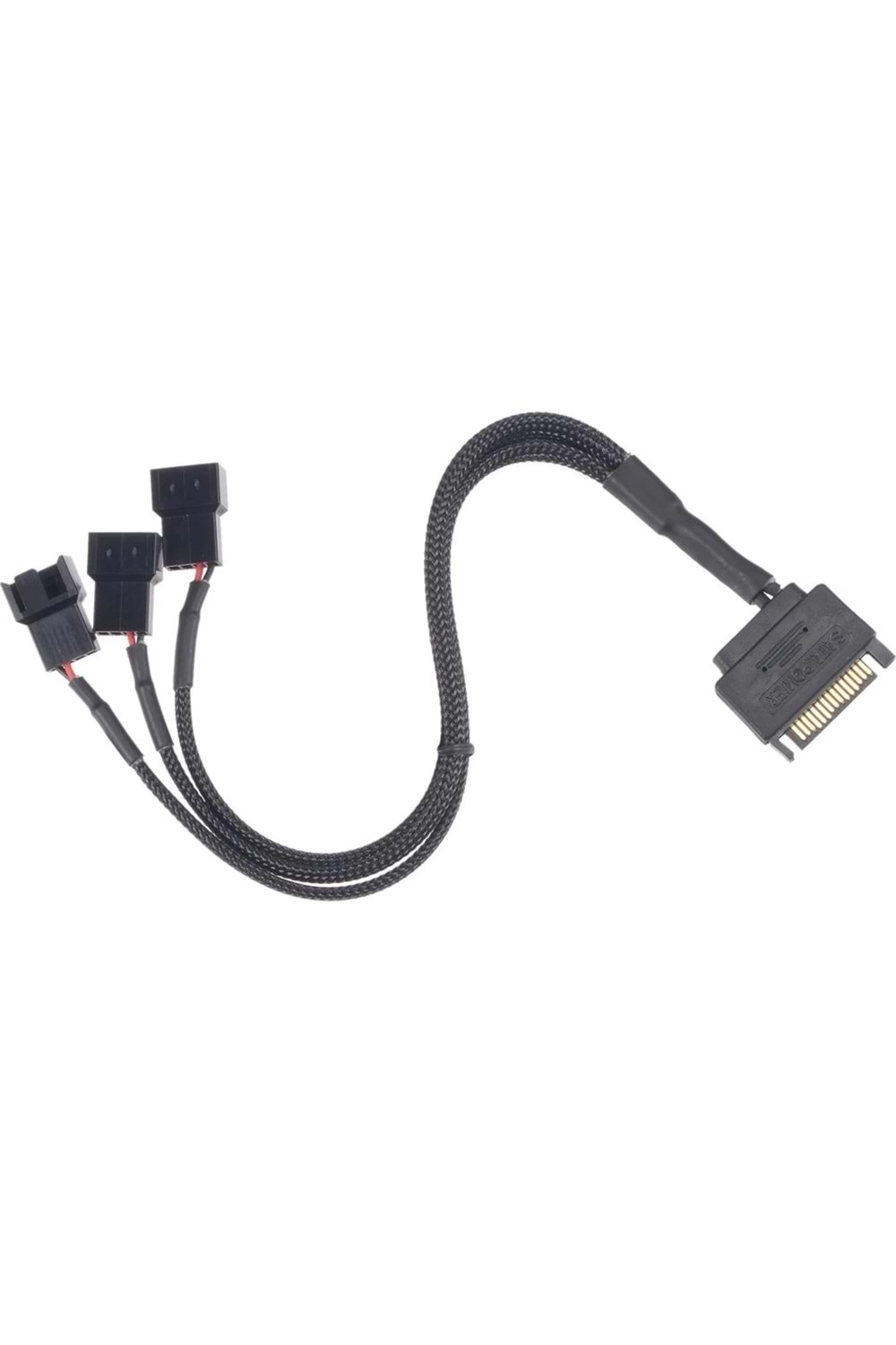 Kablo Sata Power To Fan 3 Port Y Pwm Çoklayıcı