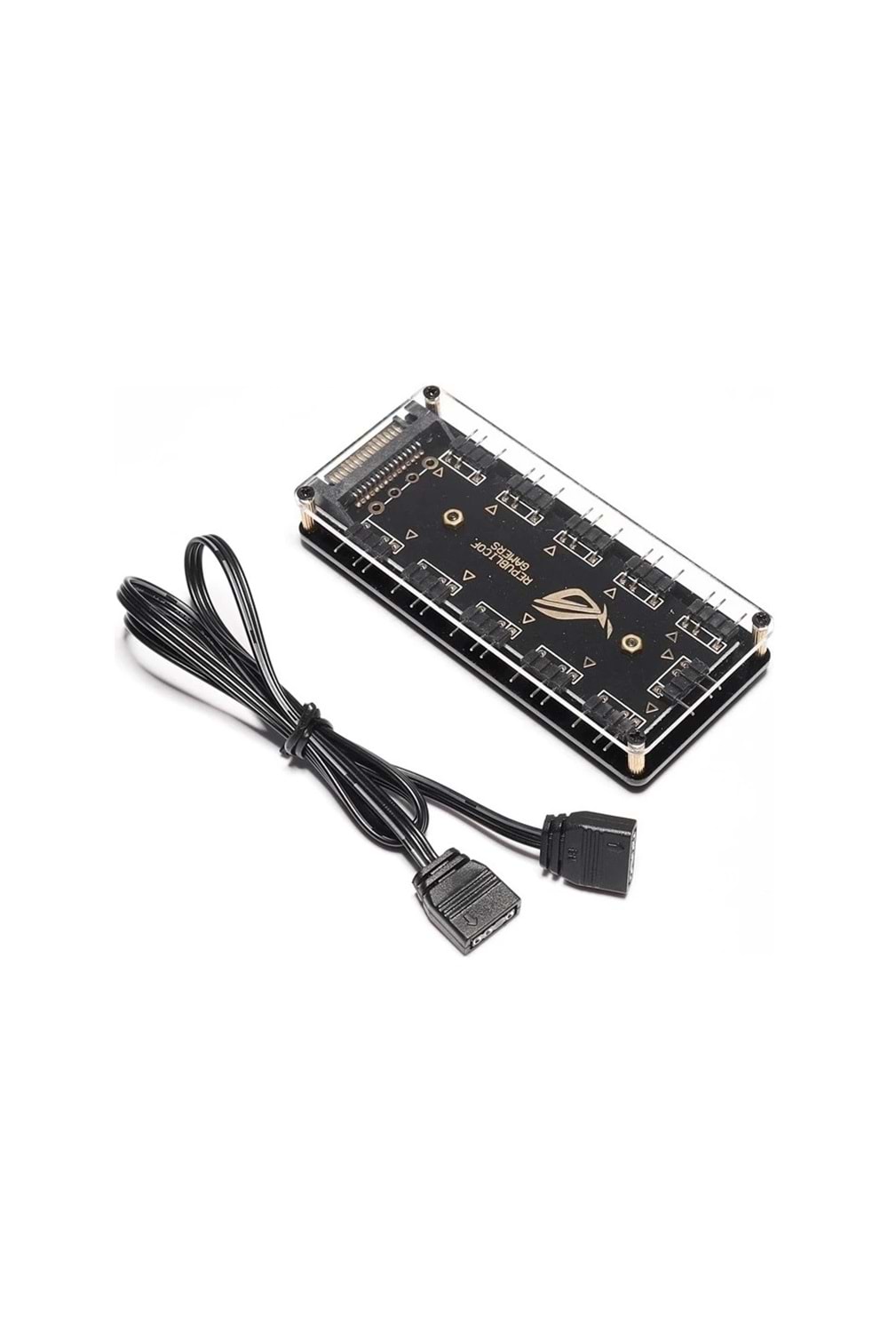 ARGB RGB LED ÇOKLAYICI 3 PİN - 11 PORT 5V SATA POWER GÜÇ FAN ÇOKLAYI