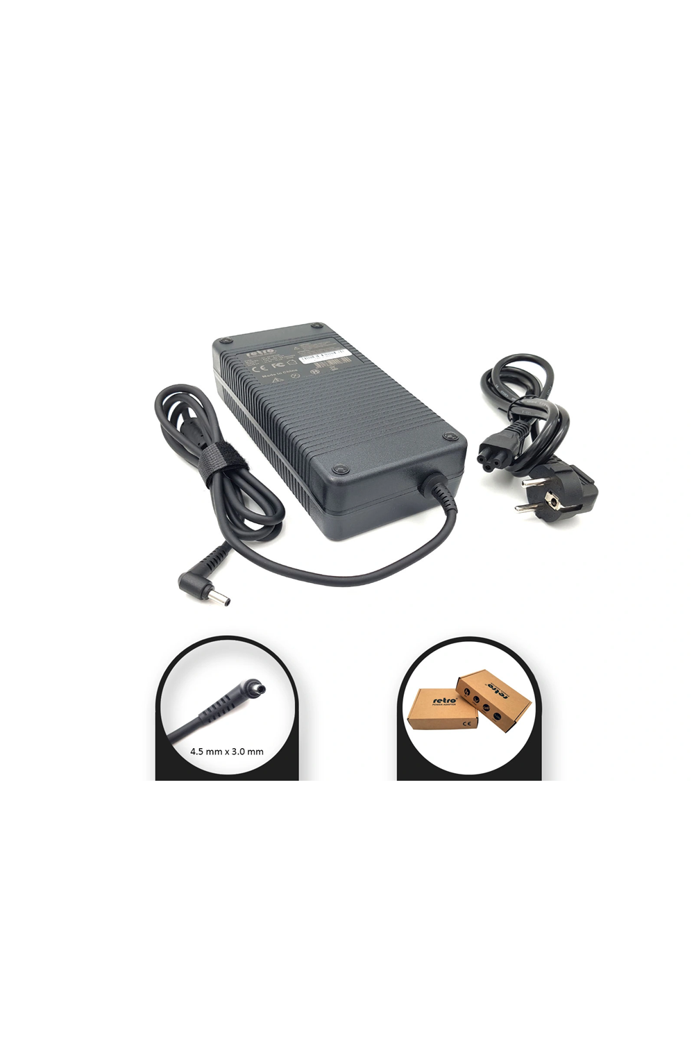 ADAPTOR DCA-AC325 20V 7.5A 4.5mm x 3.0mm 150w