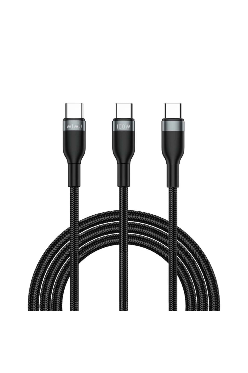 ŞARJ KABLOSU WIWU CONCISE USB-C TO USB-C + USB-C WI-C029 2IN1