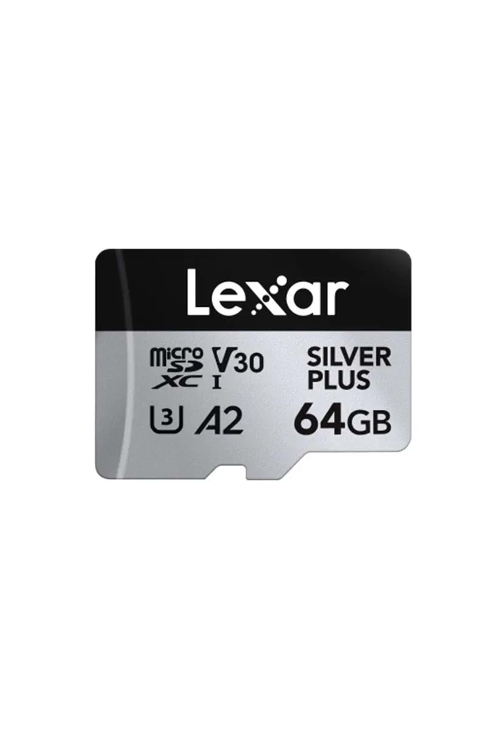 LEXAR 64GB SILVER PLUS MICROSDXC UHS-I 205MB/S-100MB/S C10 A2 V30