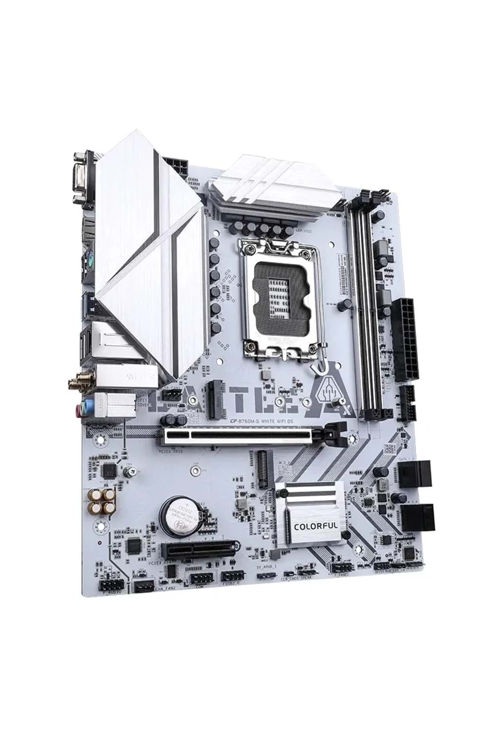 Anakart Colorful Battle-Ax B760M-G White Wifi D5 V20A Ddr5 1700P