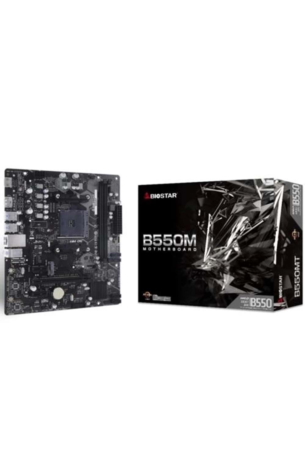 Anakart Biostar B550Mt 4400Mhz Hdmı Dp M2 Ddr4 Matx Am4