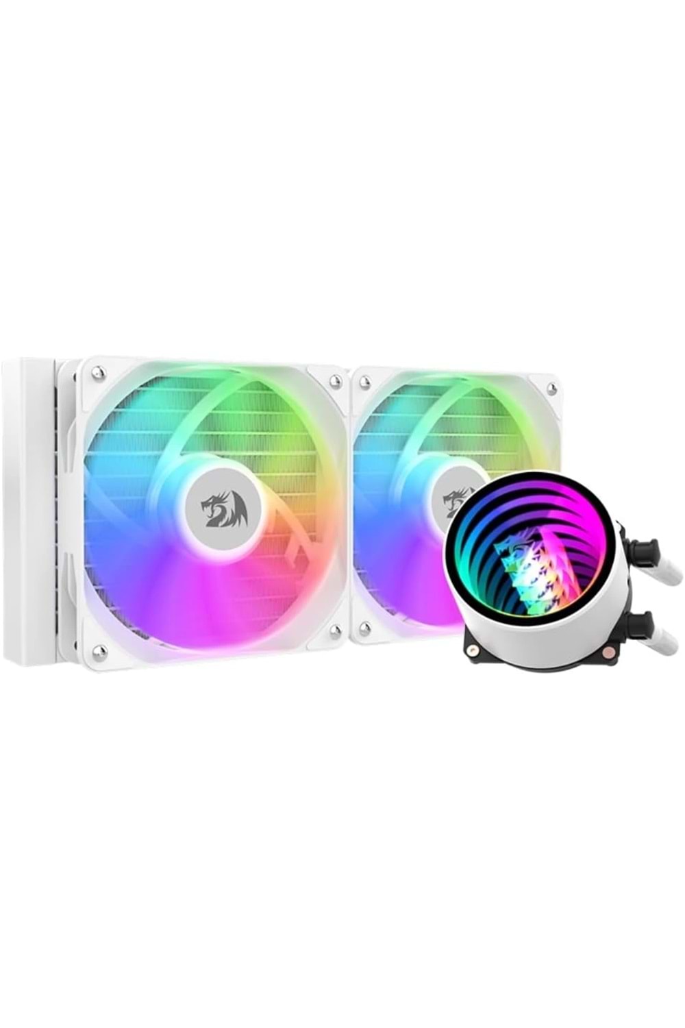 İŞLEMCİ FANI REDRAGON CCW-3011W aRGB Liquid CPU Cooler, 240mm WHITE