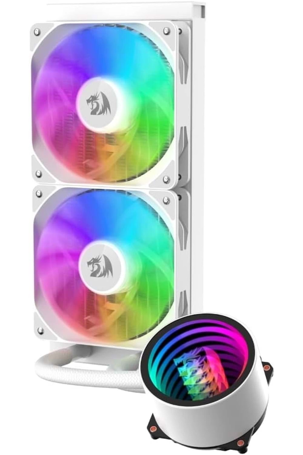 İŞLEMCİ FANI REDRAGON CCW-3011W aRGB Liquid CPU Cooler, 240mm WHITE