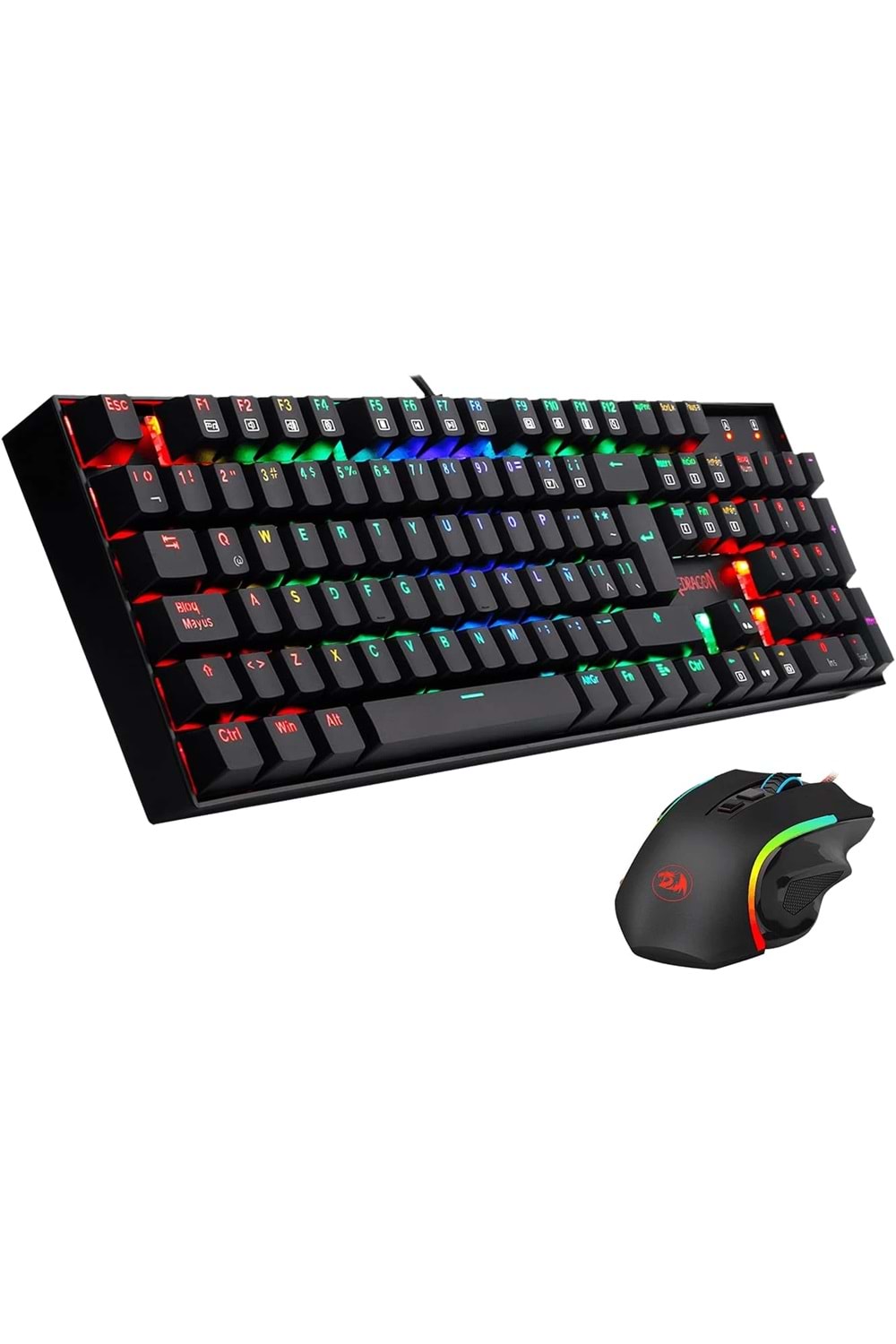 REDRAGON K551RGB-BA MECHANICAL KEYBOARD US LAYOUT M607 MOUSE COMBO