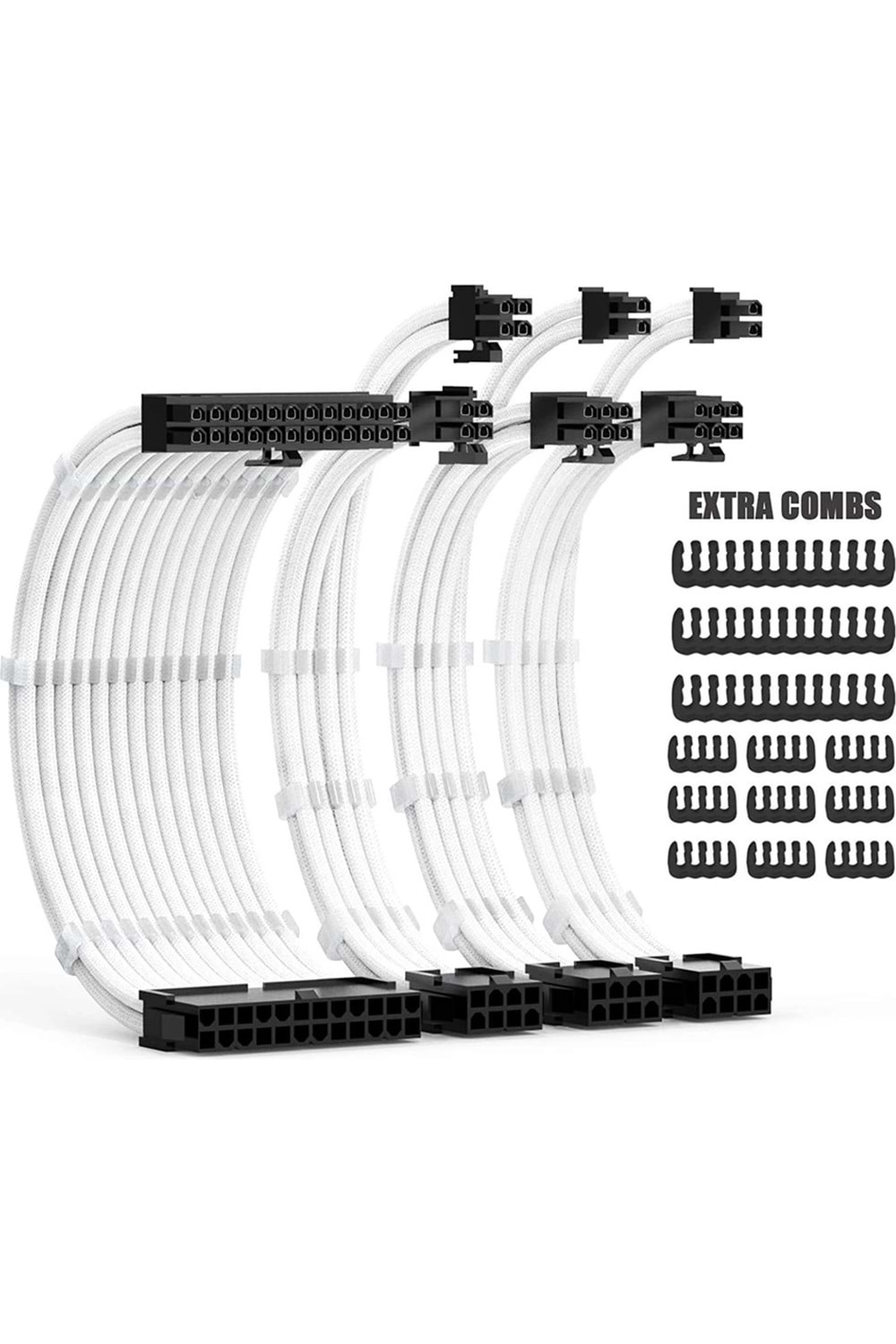 PSU UZATMA KIT BEYAZ 30 CM 24 PIN + 8PIN (4+4) + 2X 8 PIN(6+2)