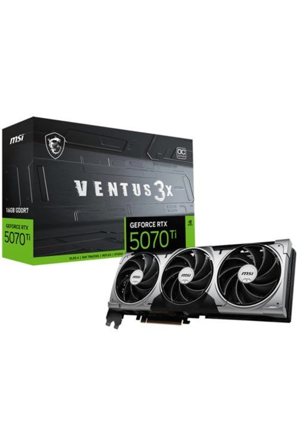 Ekran Kartı Msi Rtx5070Ti Ventus X3 Oc 16Gb 256Bit Dx12 Gddr7