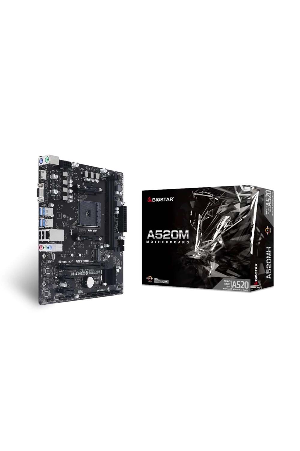 Anakart Biostar A520Mhp 4400Mhz Ddr4 Am4