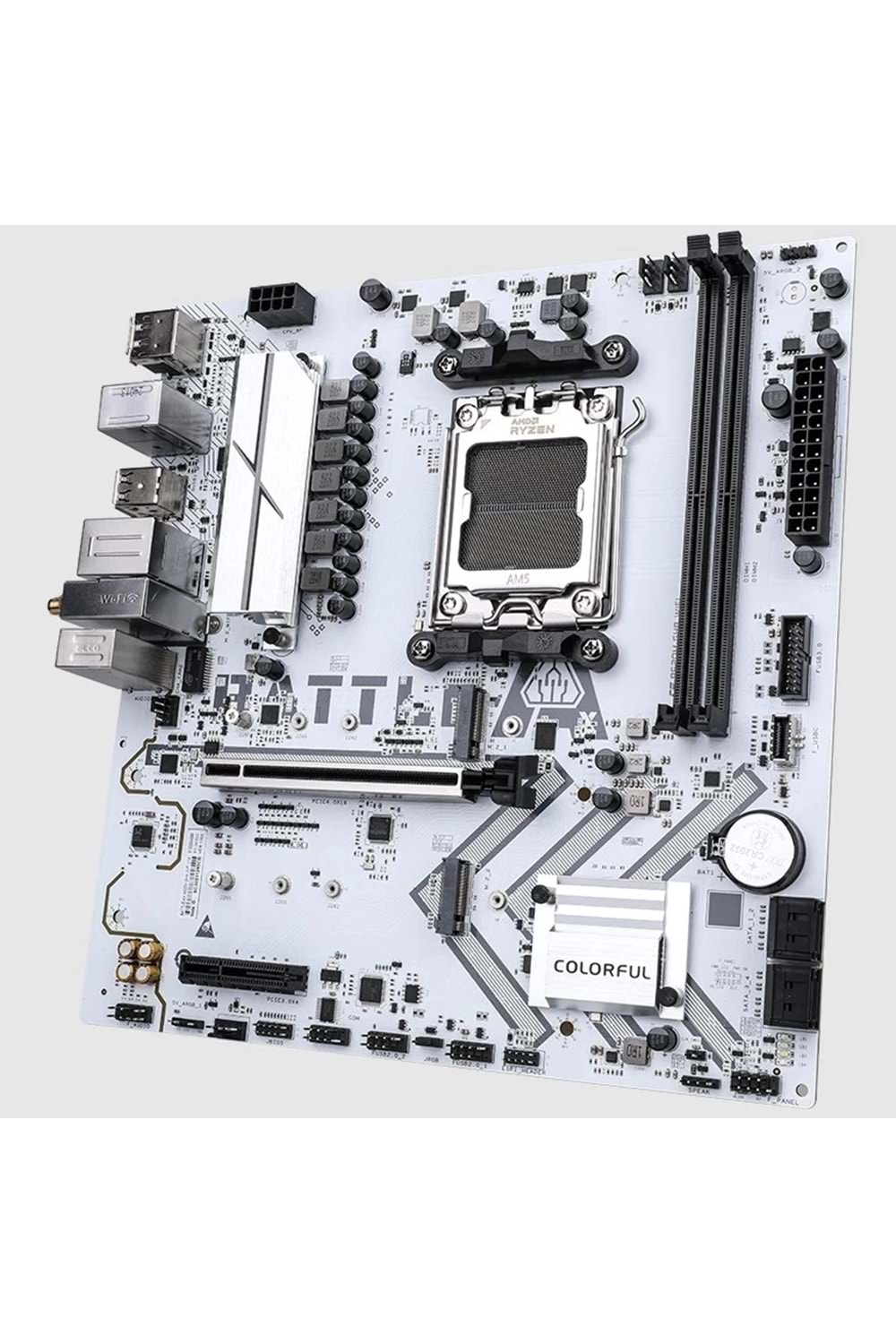 Anakart Colorful Battle-Ax A620M-Gha Whıte Wifi V14 Ddr5 Am5