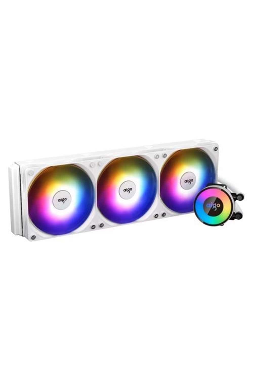 İşlemci Fanı Aıgo Ap360 360Mm Rgb Sıvı Soğutma Beyaz Am5/1700P