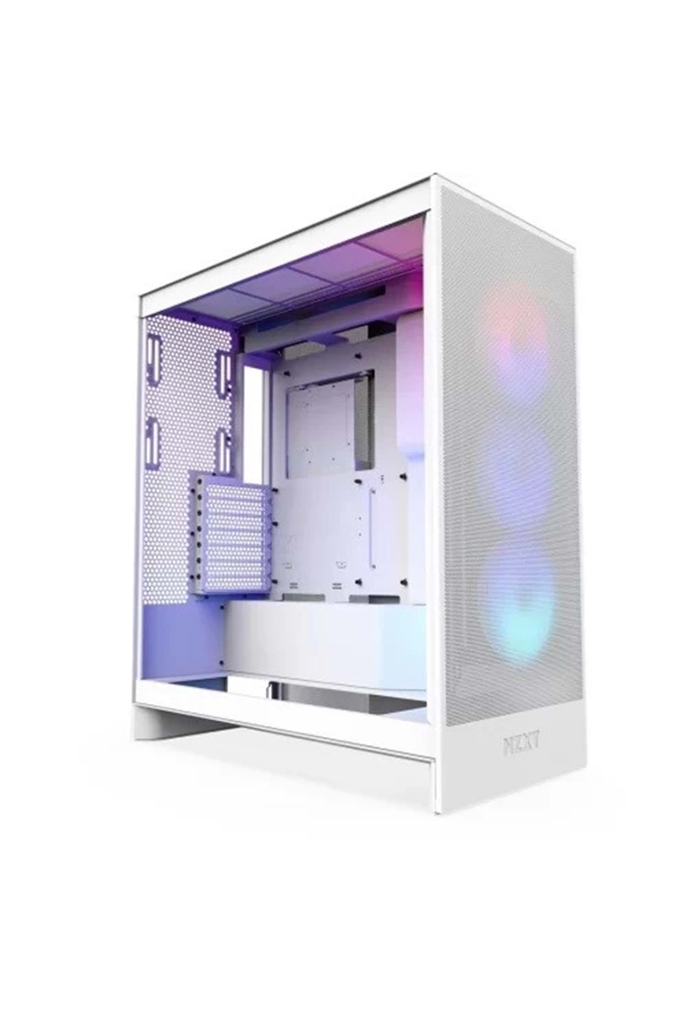 Kasa Nzxt H7 Flow(2024) White RGB Tempered Glass USB 3.2 Atx Mid Tower