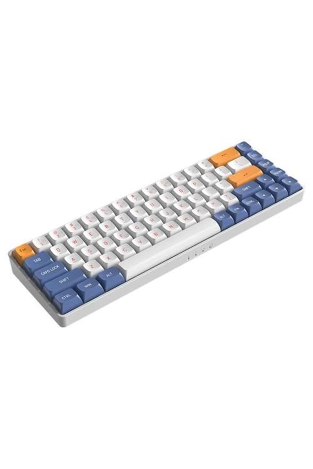 KLAVYE AIGO A68 Mavi Mekanik Red Switch Kablosuz Us Layout