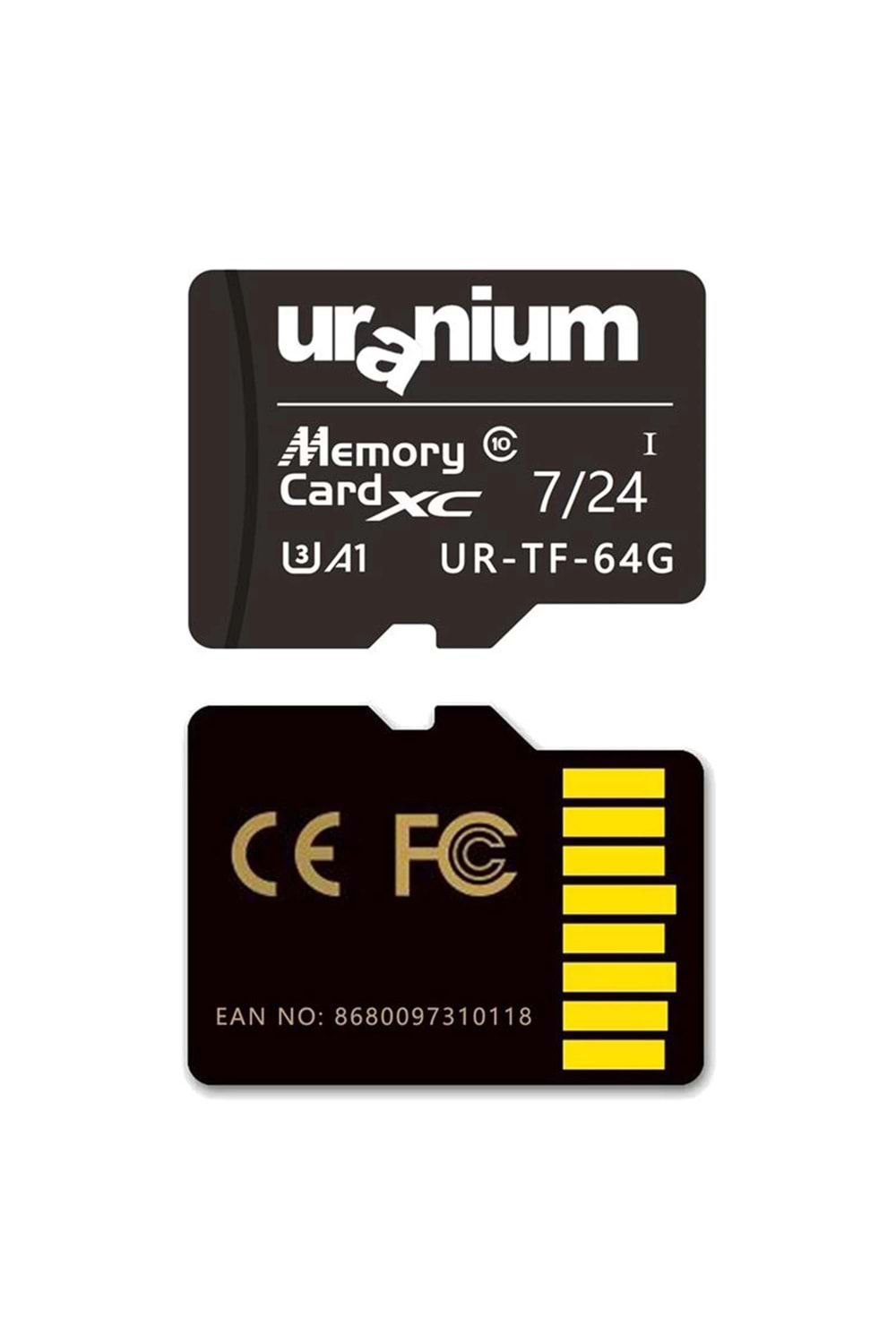 Bellek 32 Gb Uranium Ur-Tf-32G Mıcro Sd U3 7/24 100/40Mbs