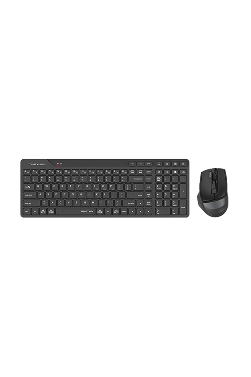 A4Tech Fb2800C Air2 Siyah Bt+2.4G Qk Klv+Silent Mouse Şarjlı 2000Dpi